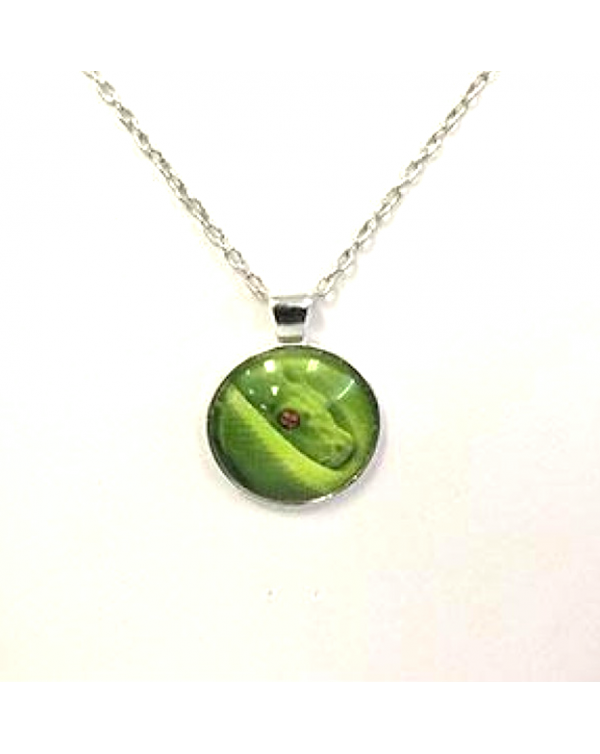 Monarch Bijoux - Snake Necklace - Emerald Tree Boa