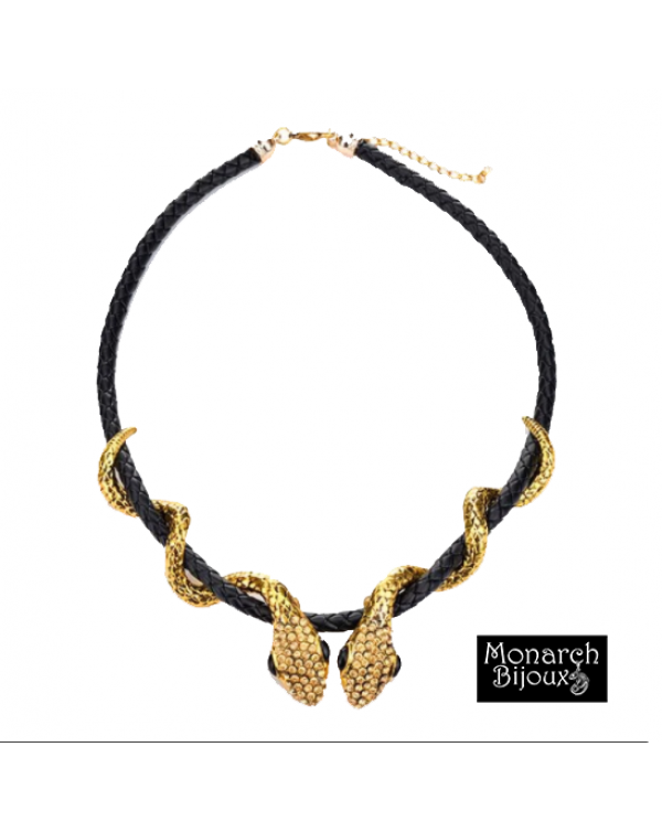 Monarch Bijoux - Snake Necklace on cord