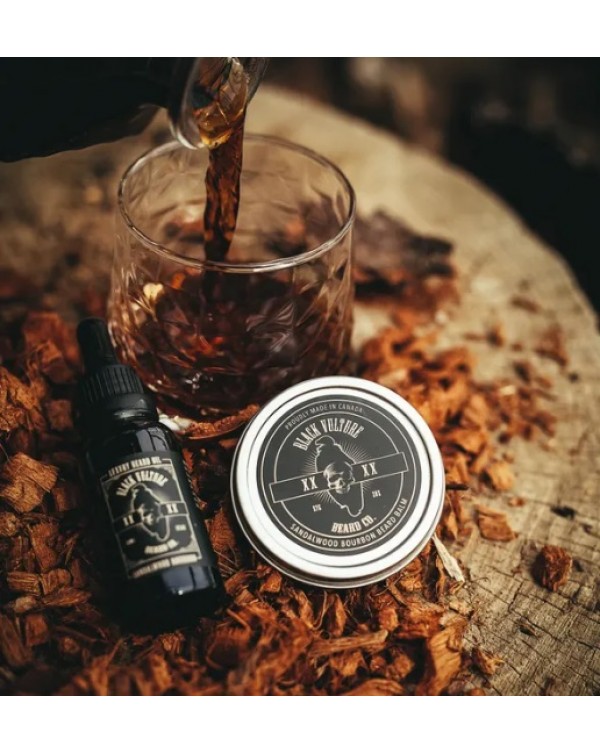 Black Vulture Beard Co. - Sandalwood Bourbon Luxury Beard Oil