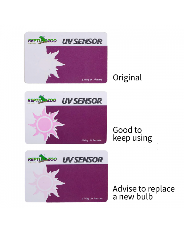 ReptiZoo  - UV Sensor Tester Card -2pcs