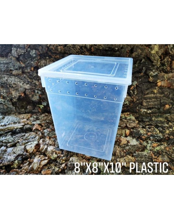 ReptiZoo  - Reptile Stackable Box ( Stand UP) - 8x8x10 - Plastic
