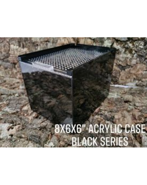 RZ - Acrylic Breeding Enclosure-  ACR Series (Black) - ACR03B- 8x6x 6