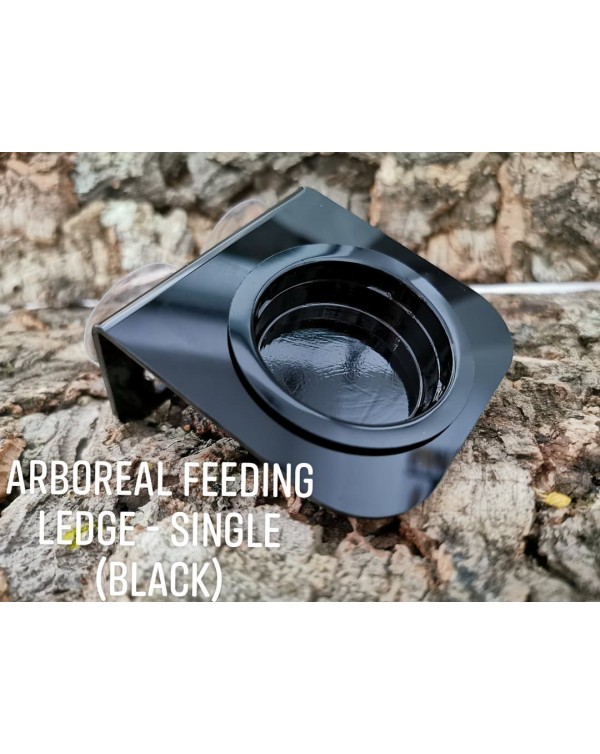 ReptiZoo  - Arboreal Feeders  Single Ledge - Black