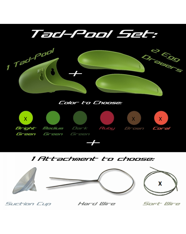 Tad Pool –Dark Green Cup Set  Hard Wire