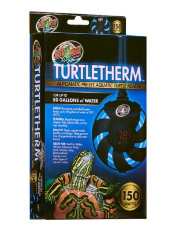 Zoomed TurtleTherm Aquatic Turtle Heater - 50 Gallons  -150w
