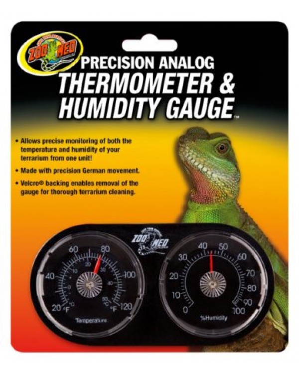 Zoomed Precision Analog Thermometer & Humidity Gauge™