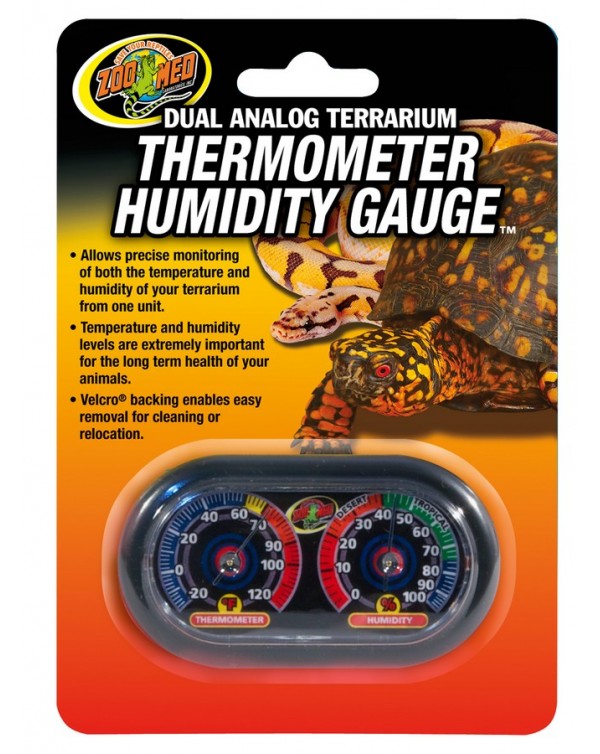 Zoomed Economy Dual Analog Thermometer/Humid Gauge